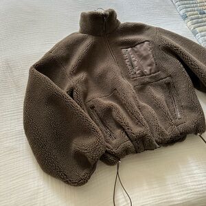 & Other Stories Boxy Pile Jacket